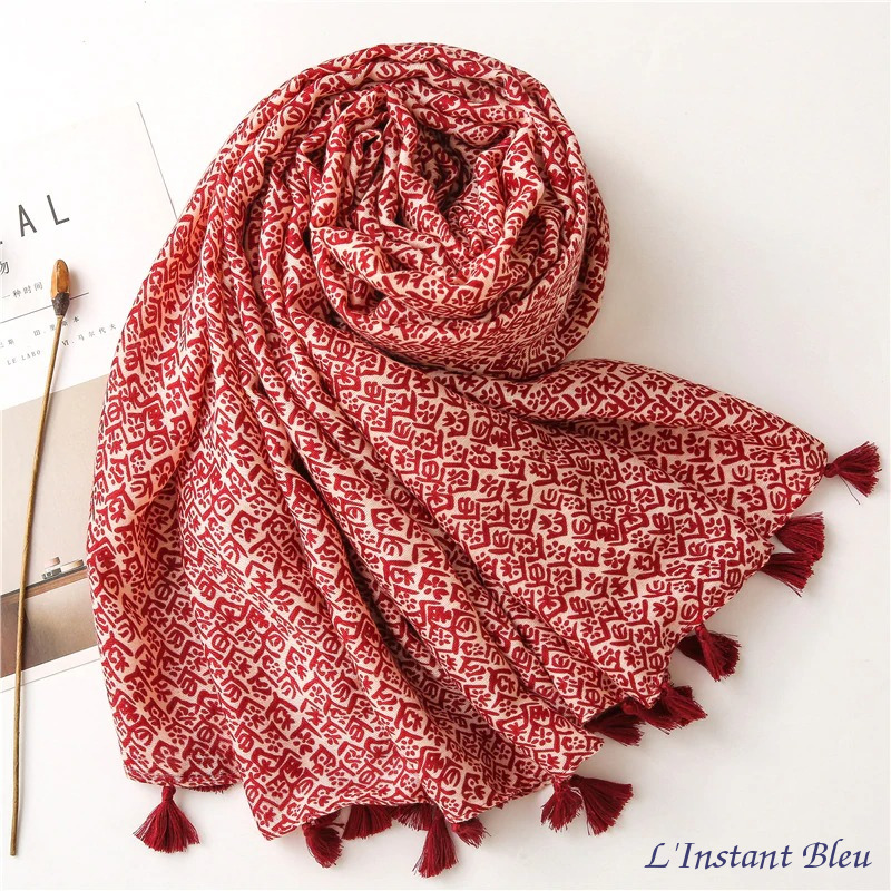 Echarpe Ethnique « Sukhḥīno» style Bohème-chic-13.1