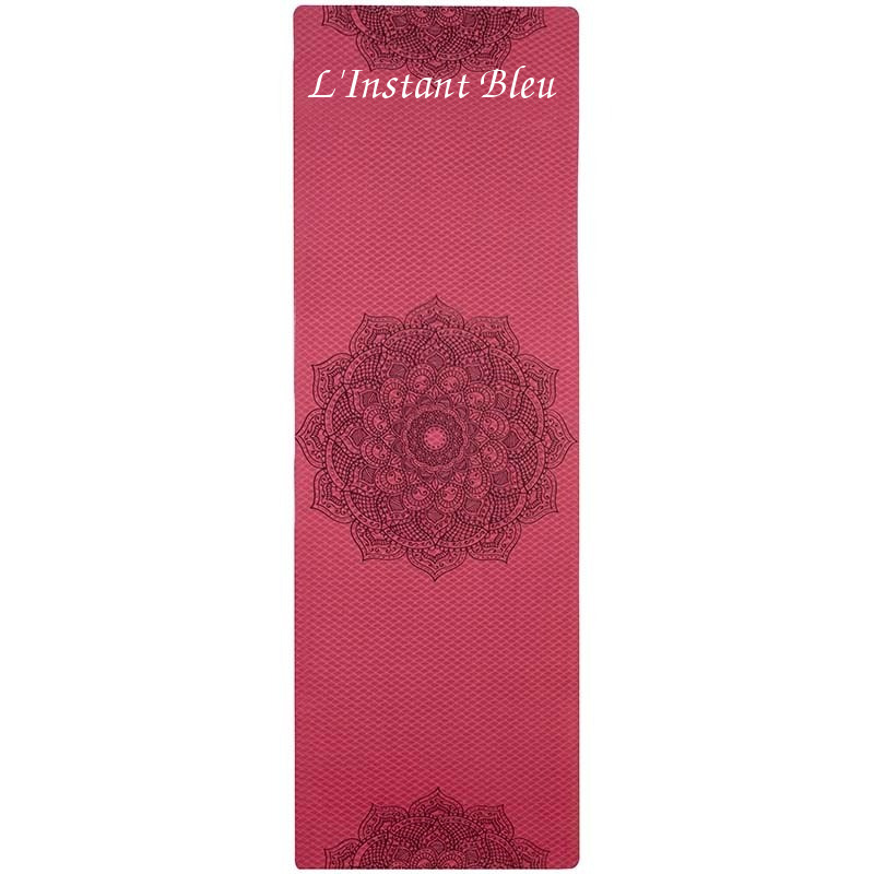 Tapis de Yoga coloré « Saṃsāra » Mandala – 183 x 58 cm –  6 mm d’épaisseur-16.1