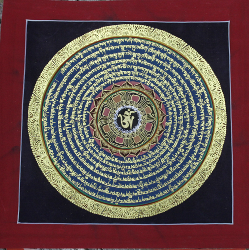 Thangka: Art tibétain-Mandala sur toile