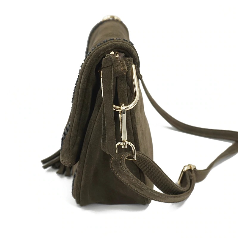 Sac besace Bohème « Sḥastrā » en Cuir nubuck-26