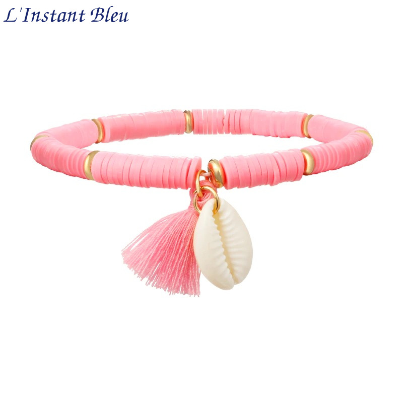 Bracelet de Cheville Bohème « Darśhana »-10.1-Rose Nymphe