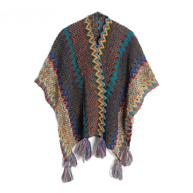 Poncho de style Boho-chic « Svārociṣa »-6