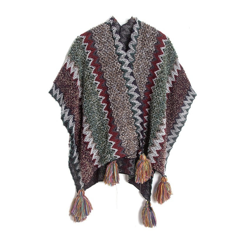 Poncho de style Boho-chic « Svārociṣa »-8