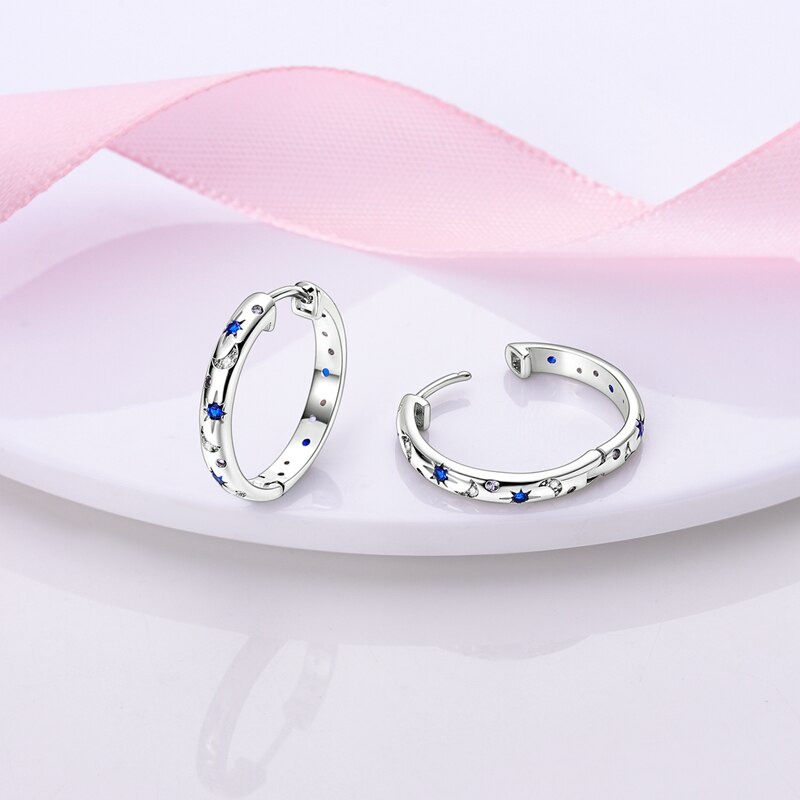Boucles-d-oreilles-en-argent-Sterling-925-Zircon-bleu-toile-cercle-de-lune-pour-femmes-fabrication