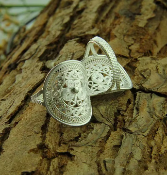 Bague Ethnique « Miaō » Esprit bohème – en Argent-2