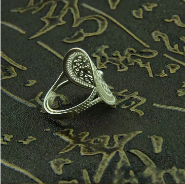 Bague Ethnique « Miaō » Esprit bohème – en Argent-4