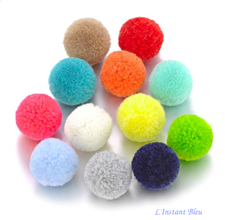 20 Balles feutrine pour Pendentif Diffuseur  Aromathérapie