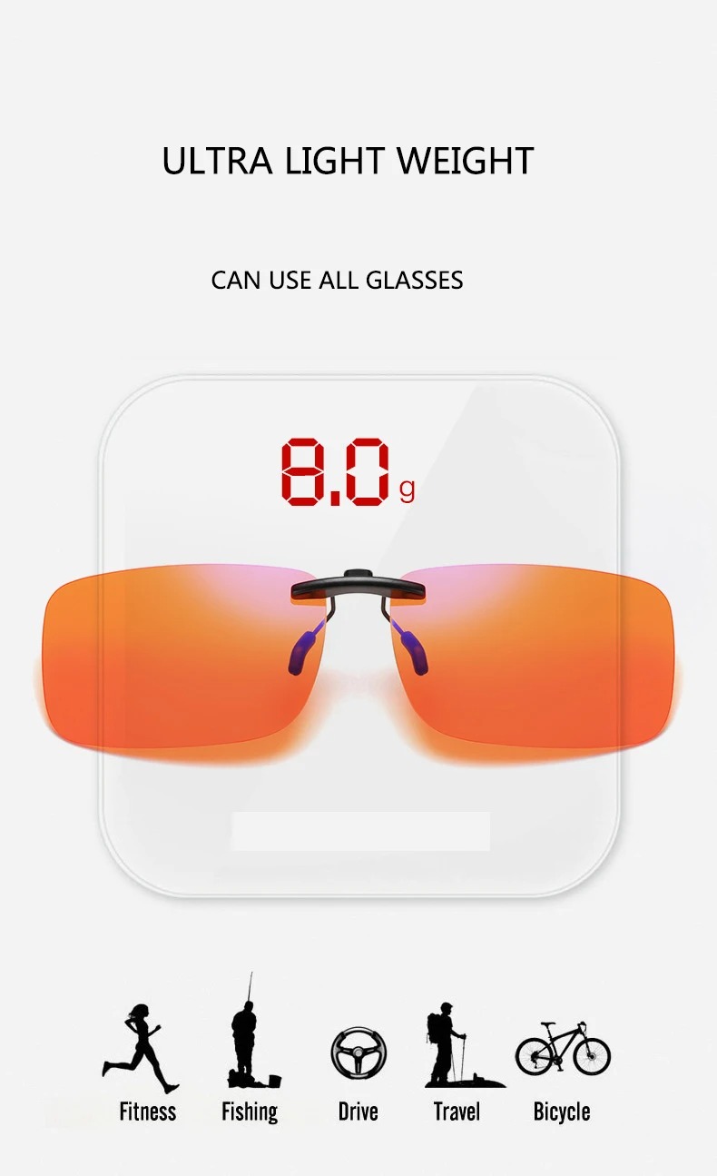Surlunettes clipsables et relevables anti-lumière bleue « Jaipur »-12