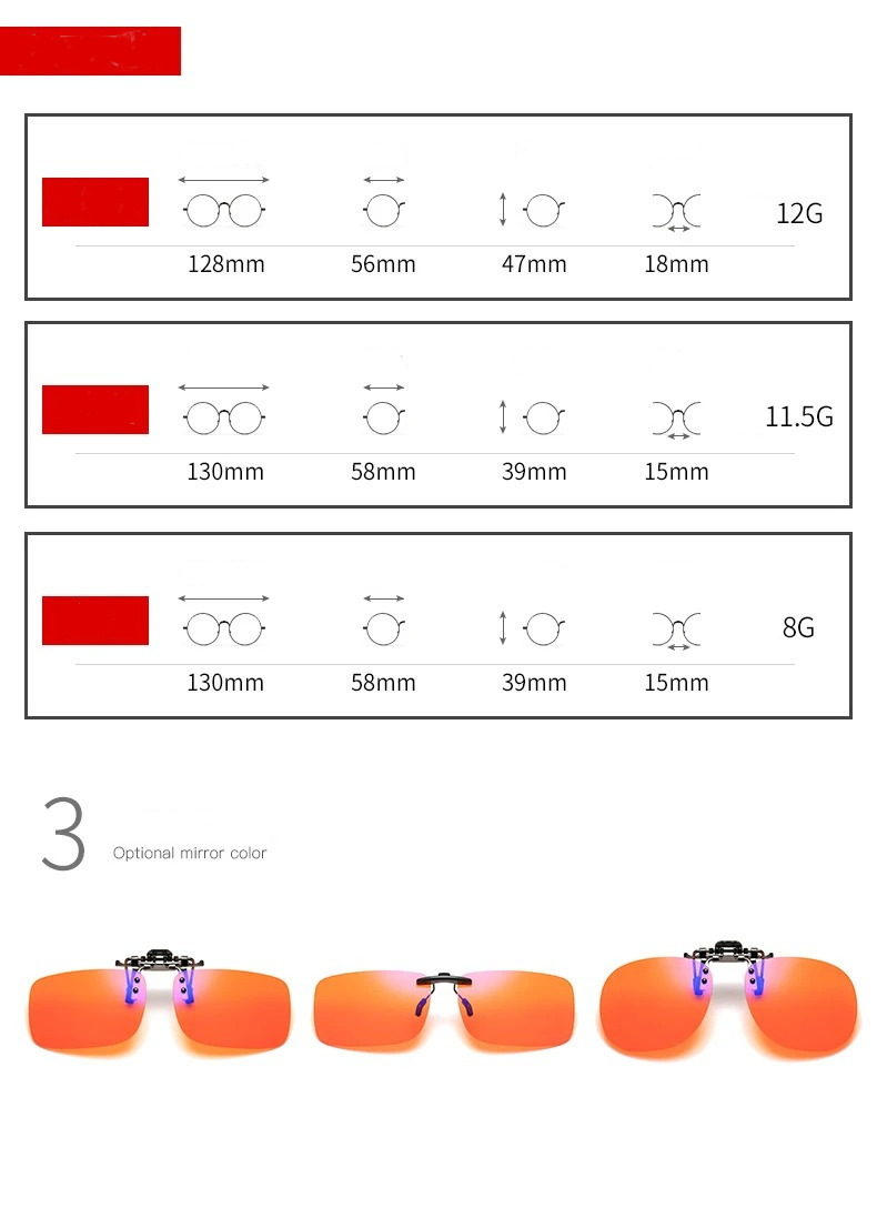 Surlunettes clipsables et relevables anti-lumière bleue « Jaipur »-13