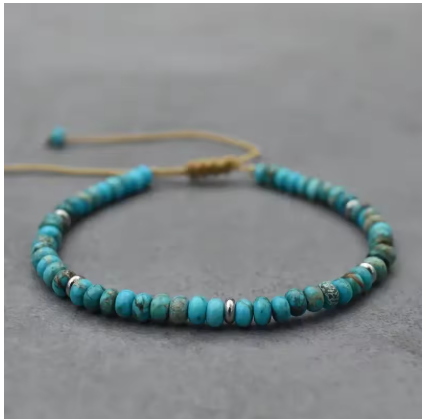 Bracelet Ethnique « Darśhan » en Howlite -1