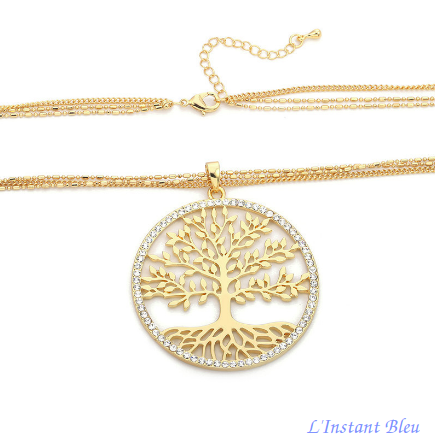 Pendentif « Akash »  Arbre de Vie - Argent ou Or-4