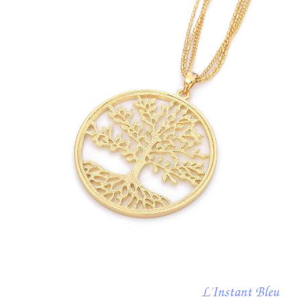 Pendentif « Akash »  Arbre de Vie - Argent ou Or-6