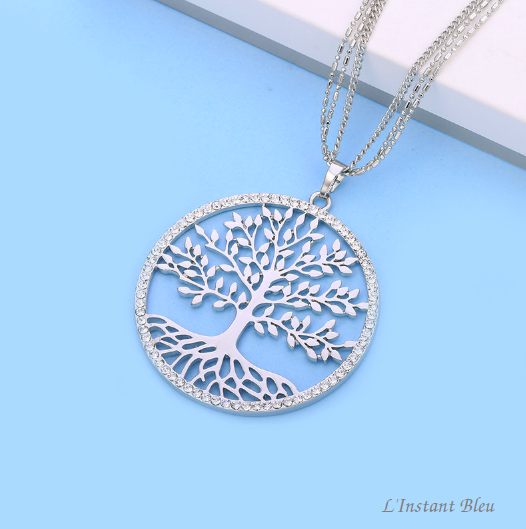 Pendentif « Akash »  Arbre de Vie - Argent ou Or-8