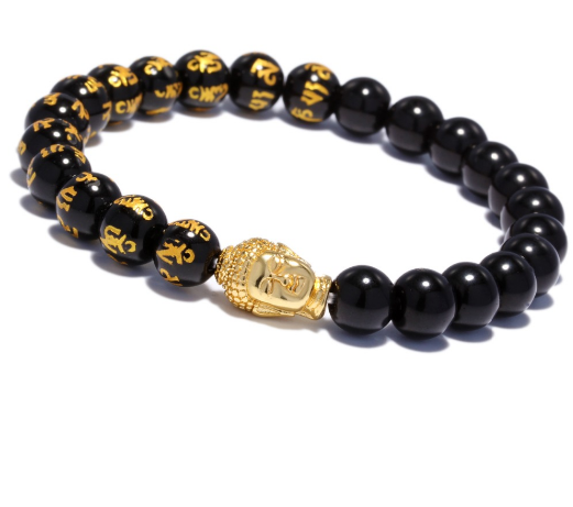 Bracelet bouddhiste « Black Boddhisattva »2