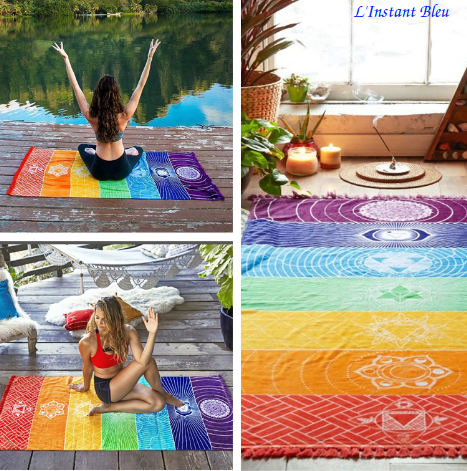 Tapis 7 chakra mosaique