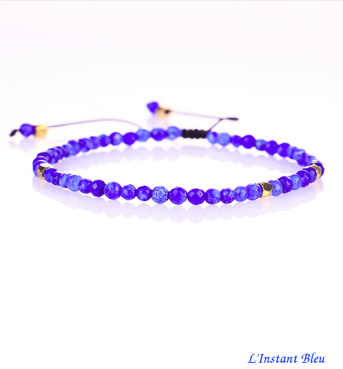 Bracelet en Cristal Naturel : Lapis Lazuli
