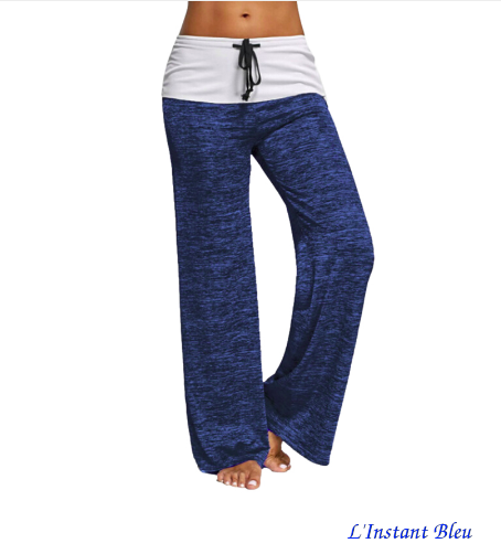 Pantalon de Yoga Confort « Brahmā» - Bleu cobalt