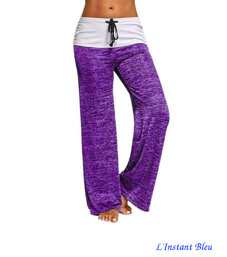 Pantalon de Yoga Confort « Brahmā» - Orchidée