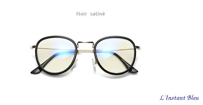 Lunettes de protection anti-lumière bleue « Harmonie   »-Noir satiné