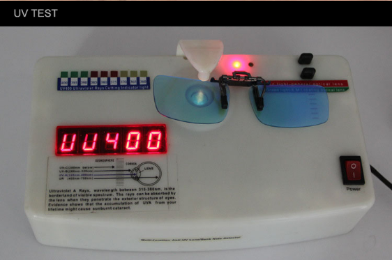 Surlunettes clipsables et relevables anti-lumière bleue « Goa »-UV Test