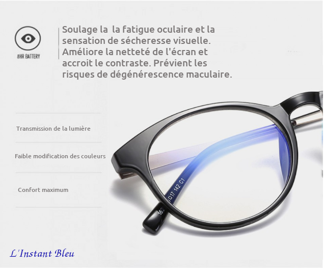 Lunettes de protection anti-lumière bleue « Pattaya » - Descriptif