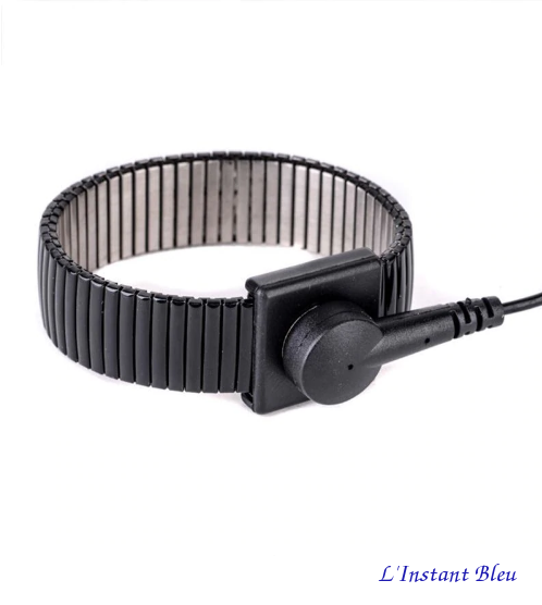 Kit Bracelet métallique de mise à la Terre avec cordon de 1,80m-2