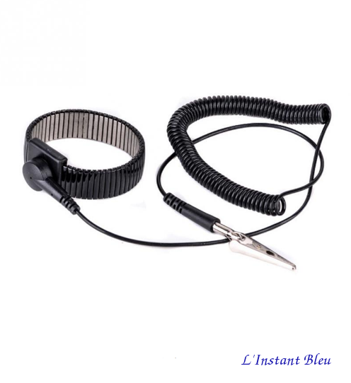 Kit Bracelet métallique de mise à la Terre avec cordon de 1,80m-4