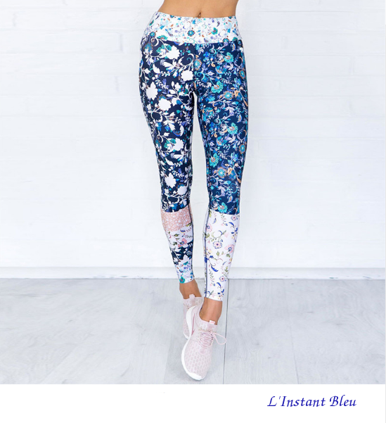 Ensemble pour le Yoga-Pilate-Fitness « Wicca » motif floral-8