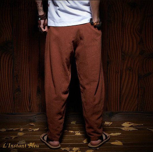 Pantalon Yoga homme brun