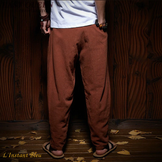 Mahan Pantalon Yoga homme, bordeaux