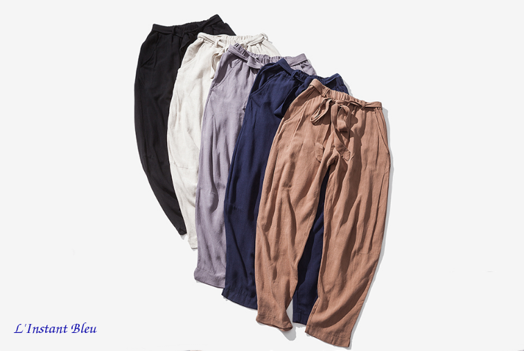 Pantalon de Yoga « Macao » en Coton naturel- 4 couleurs 2