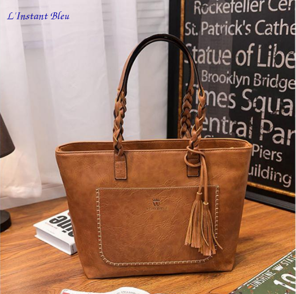 Grand sac Casual « Terra » de style Boho- Alezan