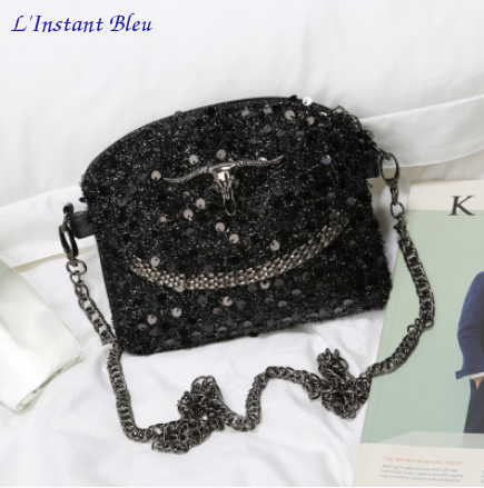 Sac-Pochette « Black Buffalo » style Vintage luxe - Fashion B.