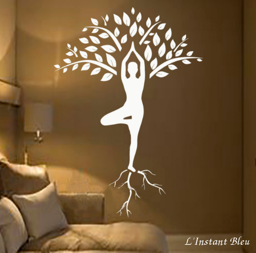 Sticker mural%22Vrkasan%22 Posture de l'Arbre