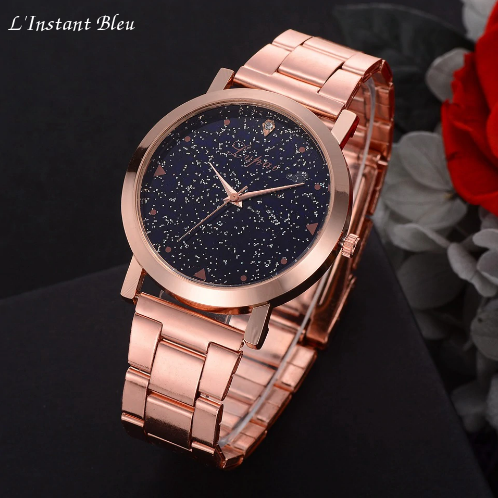 Montre casual « Ākāśa » le cosmos Or rose-1