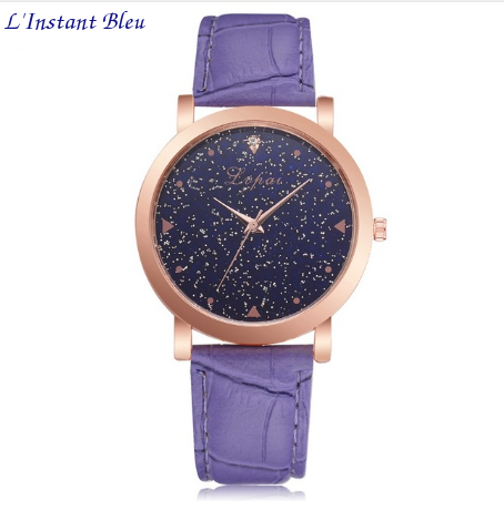 Montre casual « Ākāśa » le cosmos Or rose-Lilas