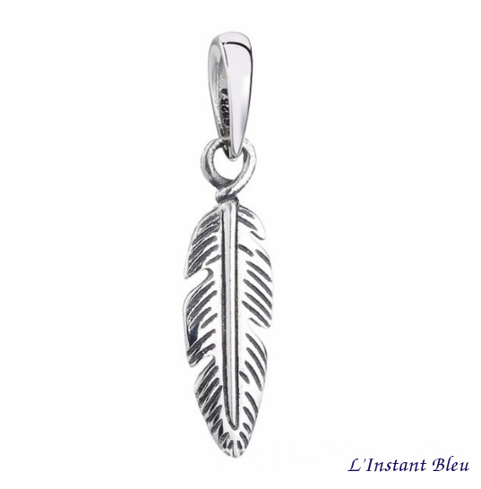 Charm en Argent-plume