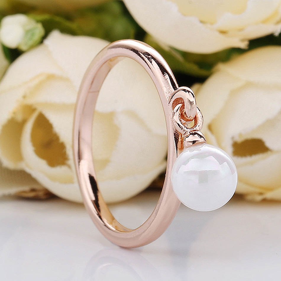 Authentique-925-Bague-En-Argent-Sterling-Rose-Contemporain-Perle-Anneaux-Pour-Les-Femmes-De-Noce-Cadeau