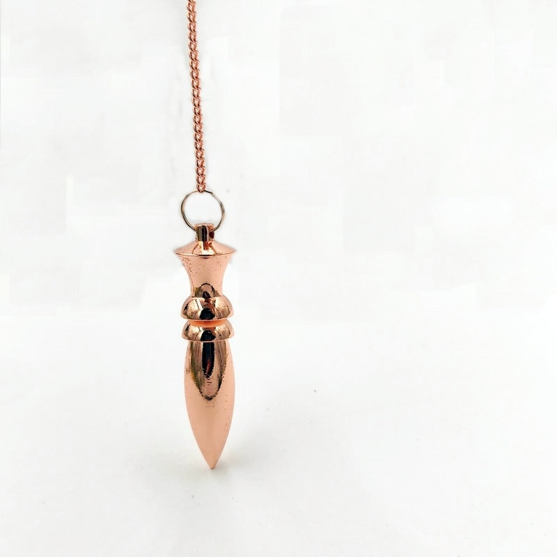 Cuivre-Pyramide-Reiki-Pendentif-Charmes-Chakra-Amulette-Pendule-Pierre-Naturelle-Amulet-Gu-rison-M-ditation-Pendules