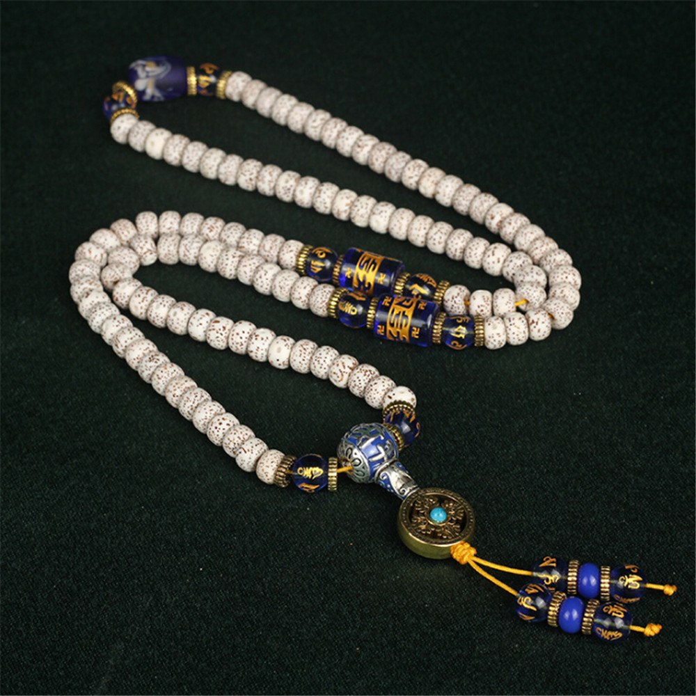 5A-Naturel-toiles-Lune-Bodhi-Perles-Classique-108-Mala-Perl-e-Bracelet-De-Mode-Cloisonn-Charme