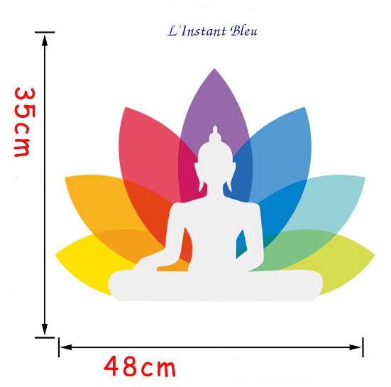 Sticker mural «Bouddha Śṛṅga » 7 Chakra-3