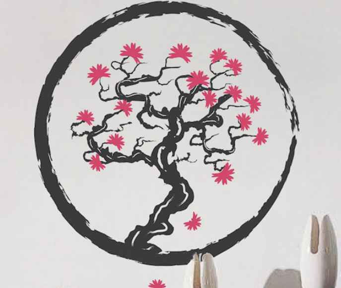 Sticker mural « Dharmakāya » Arbre zen-7