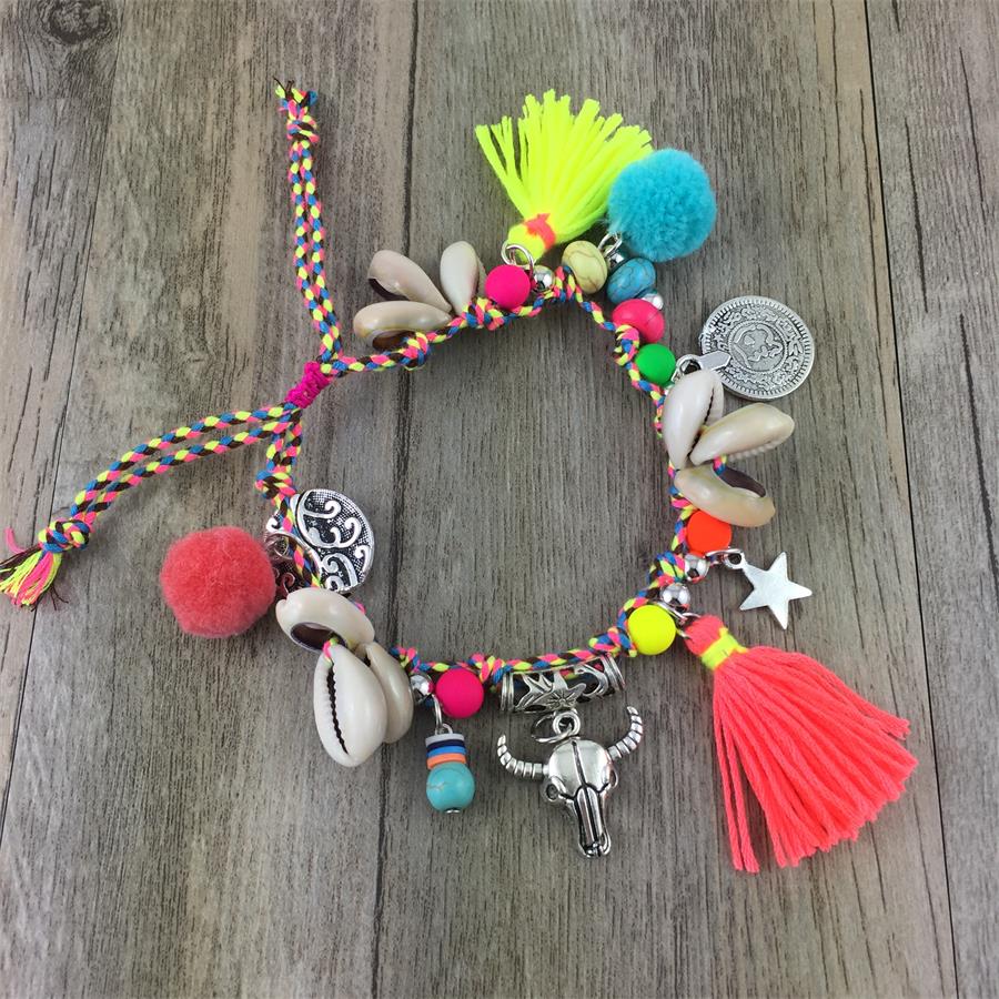 Boho-pieds-nus-plage-boh-me-Hippie-style-Cheville-bracelet-Main-Gypsy-De-noce-bijoux