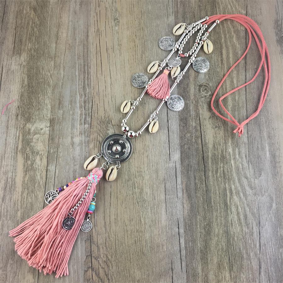 Long Collier Boho « Salem » Esprit d\'été