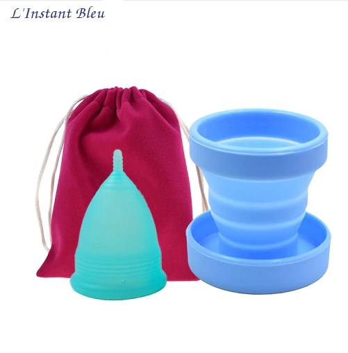 Coupe menstruelle Pastel en Silicone de qualité médicale + Boîte + Pochette-1.1