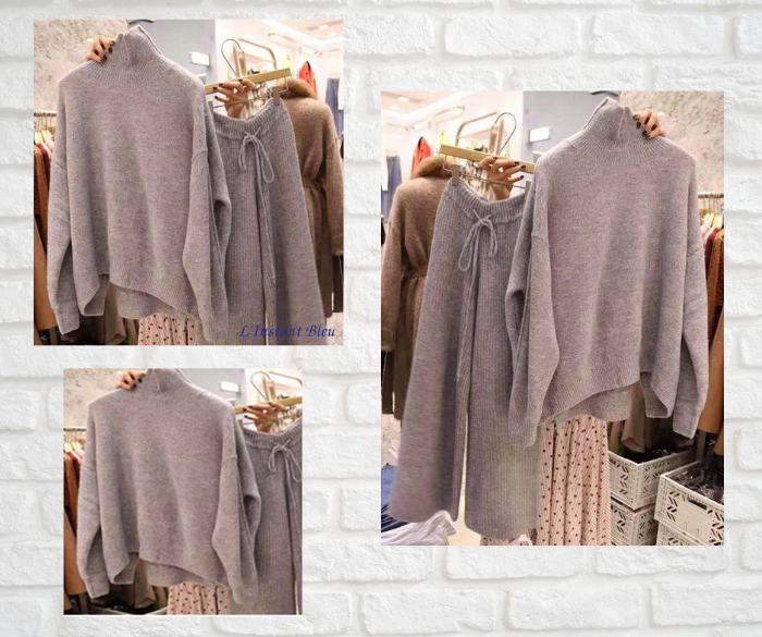 Ensemble Pull et Pantalon Jersey «Lokāṃ» Esprit cocooning