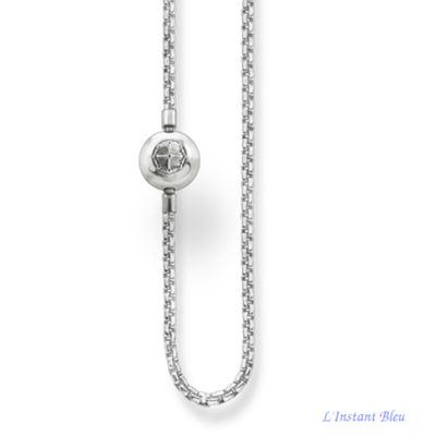 Chaîne  « Vega » de Luxe en Argent – Fermoir Boule