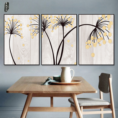 Triptyque sur Toile « Les Fleurs du mâle »