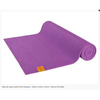 Tapis de yoga Non toxique - 183cm x 61cm x 6mm