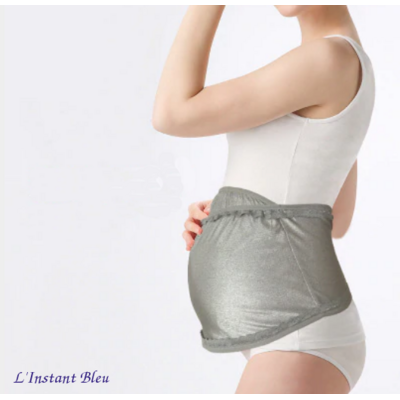 Bandeau de grossesse Anti-ondes - Silver élastic